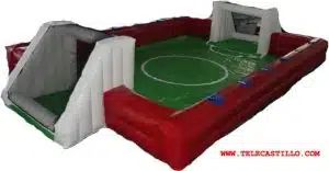 Alquiler futbolin humano Castillo hinchable futbolin