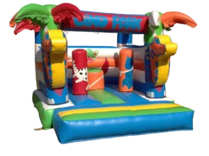 Mini castillo hinchable infantil con obstáculos suaves para niños pequeños