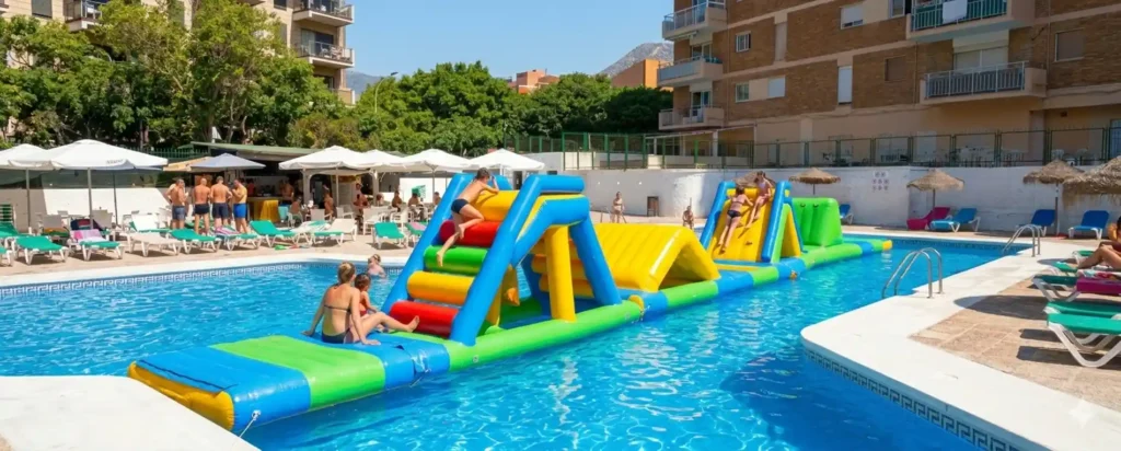Hinchables acuáticos en Málaga para eventos y fiestas de verano