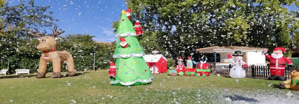 cañón de nieve artificial para eventos de Navidad en Málaga cañón de nieve artificial para eventos de Navidad en Málaga